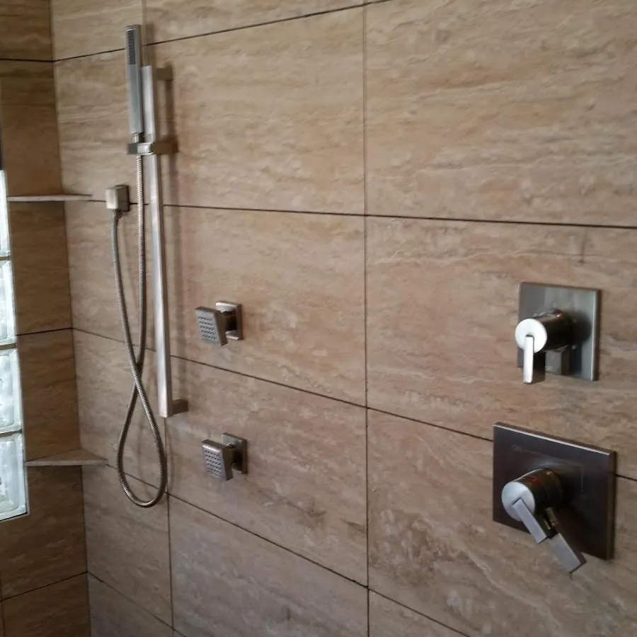 Shower fixture installation for Water Heater Replacement in Hiawatha